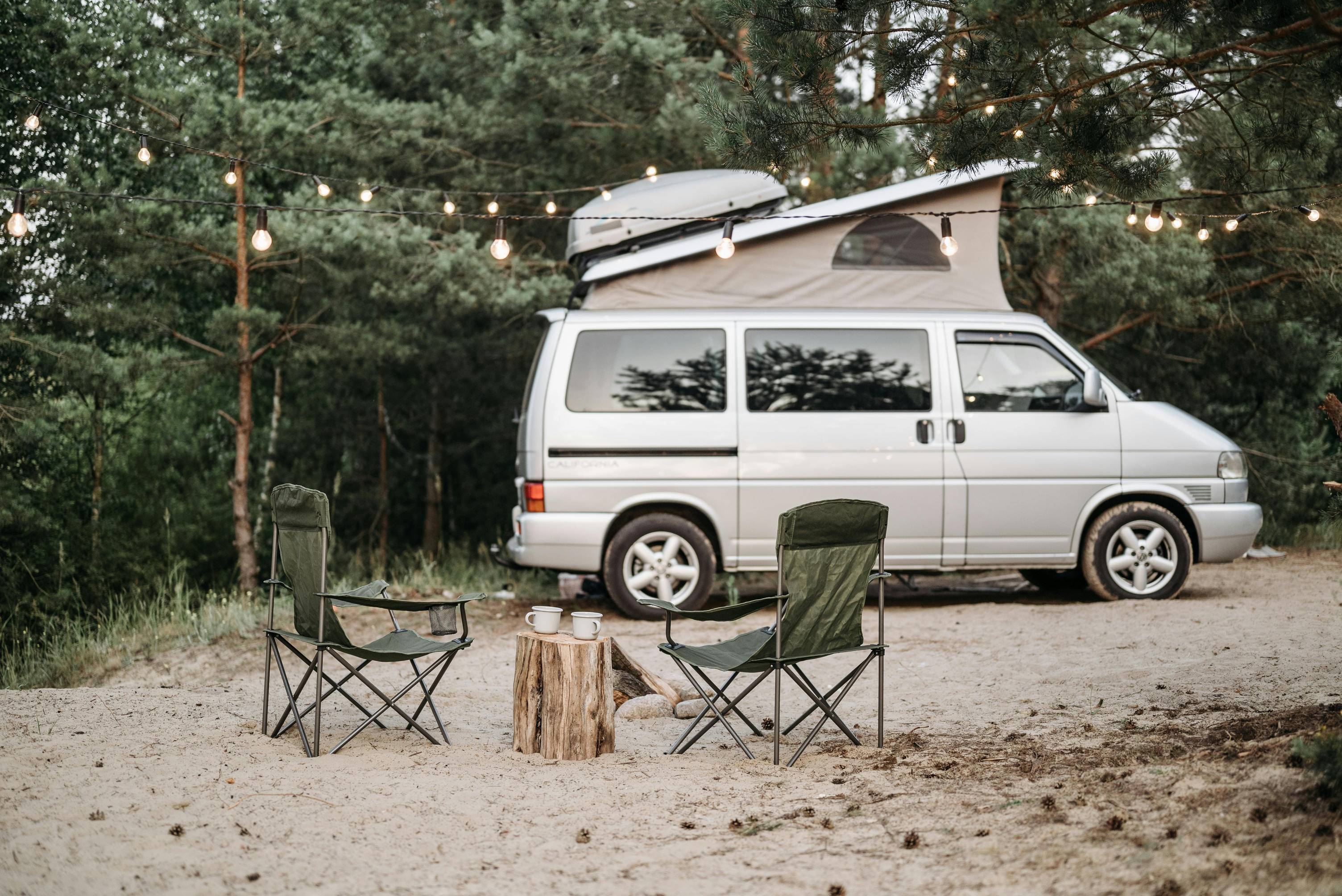 van amenage camping foret