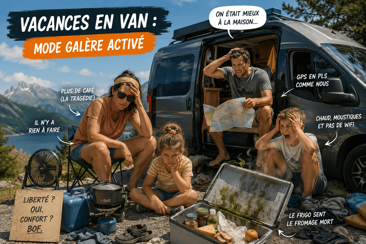 Vacances en van : mode galère activé